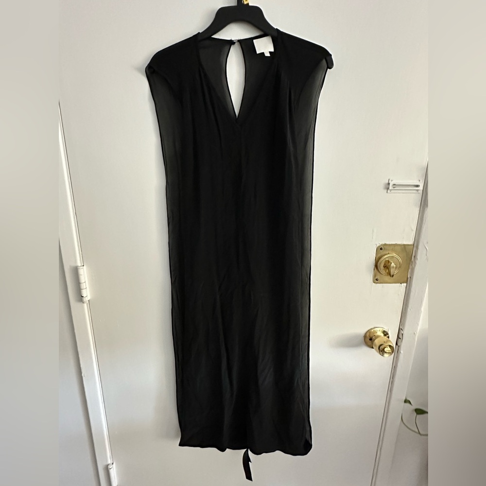 ASOS White Black Maxi Dress with cape